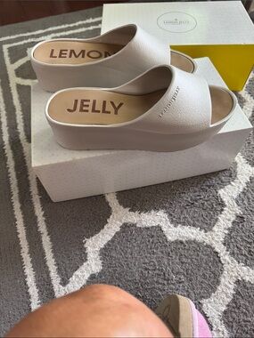 Lemon Jelly Women's Platform Slide Sandals - Light Taupe
